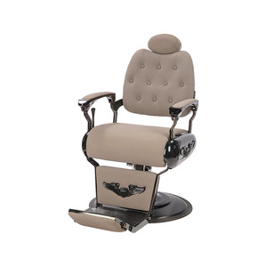 Chaise de salon de coiffure inclinable luxueuse pour hommes, pour permanente et coloration, chaise de barbier moderne et tendance pour le rasage et le toilettage - Product Image 1