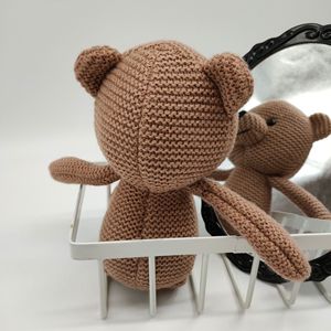 Amigurumi Kawaii Bear <b>Toy</b> Handmade <b>Soft</b> Crochet Knit Doll Baby Sleeping <b>Stuffed</b> Animal Plush <b>Toy</b> for Children - Product Image 5