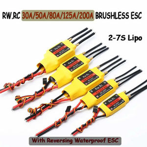 Радиоуправляемая лодка с водяным охлаждением <span class=keywords><strong>ESC</strong></span> 30A/50A/80A/125A/200A UBEC бесщеточный контроллер скорости <span class=keywords><strong>ESC</strong></span> без реверсирования водонепроницаемый <span class=keywords><strong>ESC</strong></span> для радиоуправляемой лодки - Product Image 2