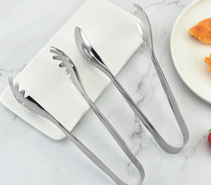 SFB13 707 Pince-cuillère-fourchette en acier inoxydable pour aliments, pince à salade, pince à pâtisserie pour buffet, accessoires de cuisine - Product Image 5