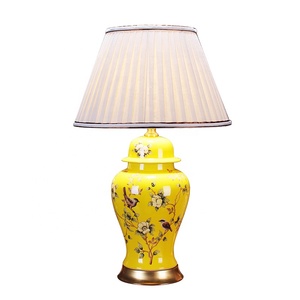 Cooper-Lámpara decorativa <span class=keywords><strong>de</strong></span> cerámica amarilla, <span class=keywords><strong>luz</strong></span> <span class=keywords><strong>aldi</strong></span> <span class=keywords><strong>de</strong></span> lujo para decoración del hogar - Product Image 1