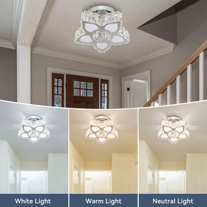 Uzaktan kumanda ile Modern K9 kristal LED tavan ışık yeni tasarım ev küçük boyutları için yatak odası lambası fikstür - Product Image 5