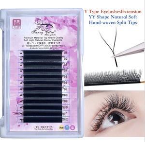 Tự nhiên CD 8-14mm đen DD lông mi mở rộng đáng yêu handmade ưa thích lông mi YY Lash bó dễ dàng Fan Lash cụm Dài CC 25mm mix - Product Image 4