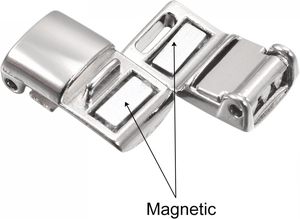 Shoelace Buckle Zinc Alloy Magnetic No <b>Tie</b> Lock - Product Image 4