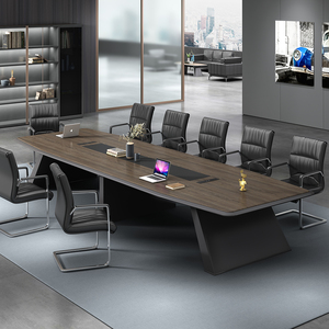 Factory Wholesale Solid Wood Conference Room <b>Table</b> Office Furniture Big Size Conference <b>Table</b> - Product Image 1