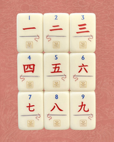 Ubin Mahjong Natal, Stok AS, Ubin Mahjong Amerika, Set Akrilik Desainer, 160 Ubin, Hadiah Natal, Koleksi The Origins