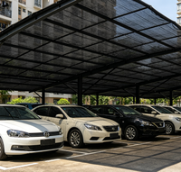 Filet d'ombrage robuste en HDPE noir, taux d'ombrage de 95 %, anti-UV, pour parking, couverture solaire extérieure