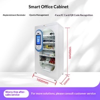 Gabinete Inteligente para la Gestión de Suministros de Oficina para Uso en Empresas y Escuelas, 33 Cajones, Doble Puerta con Cerradura, Papelería de Autoservicio