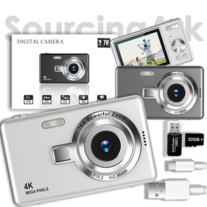 ค้นหา SourcingArk กล้องถ่ายรูปวินเทจย้อนยุค ป้องกันการสั่นไหว 16X FHD 1080P ราคาประหยัด ภาพคมชัด 96 ล้านพิกเซล รองรับ TFCard กล้องดิจิตอลยุค 2000s รุ่น Q12 - Product Image 1