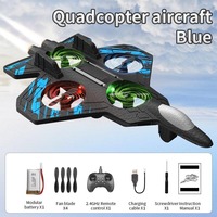 Avión de Combate RC de Espuma EPP, Modelo de Avión de Control Remoto de 2.4g, Listo para Volar, para Interiores y Exteriores, con Baterías, Alcance de 50-70m