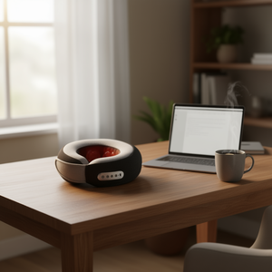 Almohada Masajeadora Eléctrica para el Cuello con Espuma Viscoelástica, 3 Velocidades, Recargable por USB, para el Hogar, la Oficina y Viajes - Product Image 2