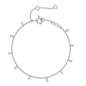 สร้อยข้อมือ Miss ROX Droplet ทองคำขาว 18K ประดับเพชร สำหรับเป็นของขวัญ งานแต่งงาน งานปาร์ตี้ สร้อยข้อมือสุดหรู - Product Image 2