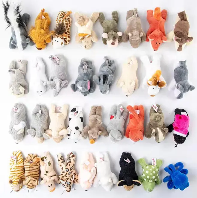 Promotional custom cute mini collection stuffed plush fridge magnet animal toys for sale