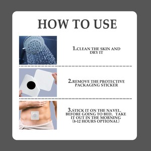 แผ่นแปะสมุนไพรสำหรับผู้ชายสวมใส่สบายใช้ปลอดภัยคำแนะนำในการดูแล - Product Image 6