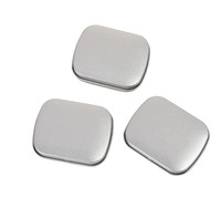 Boîte de rangement rectangulaire personnalisée 60*47*18mm pour savon à sourcils, étui à charnière en métal, mini boîte/canette à bonbons à la menthe