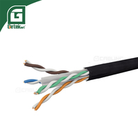 Câble Ethernet extérieur GETEKnet OEM ODM S/FTP CAT7 CAT 7 PE pour réseau Internet, enterrable, Cat7, 300m 305m, prix au mètre