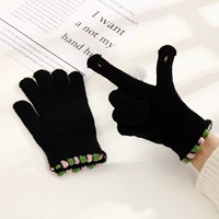 Nouvelles Gants d'Hiver Coréens du Fabricant, Mignons pour Étudiants, en Laine Tricotée, Compatibles Écran Tactile, Protection Contre le Froid Extérieur, Cyclisme Quotidien