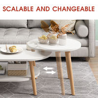 Table basse en bois combinée, réglable, moderne, de luxe, décorative, pour salon, chambre, hôtel, maison