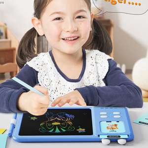 Desain baru kartu pendidikan mesin pembelajaran mainan <span class=keywords><strong>2</strong></span> in 1 elektronik gambar papan Lcd untuk alat melukis untuk anak-anak - Product Image 3