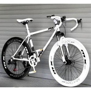 Vélo de route avec guidon basculant et levier de vitesses, pneus pleins, <span class=keywords><strong>fixie</strong></span> léger pour hommes, femmes et étudiants - Product Image 1