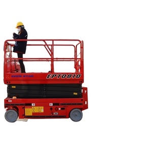 Diskon besar pekerjaan udara otomatis dilacak 8-16 gunting mengangkat perancah tipis mobil gunting Mini hidrolik pengangkat - Product Image 3