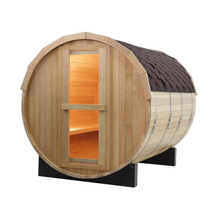 Vente en gros Sauna extérieur 4-6 personnes <span class=keywords><strong>Canada</strong></span> en pruche Sauna baril de vapeur sec et humide - Product Image 3