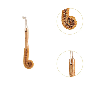 Wholesale Lightweight Coconut Fibers Cup Cleaning <b>Brush</b> with Wooden Handle for Kitchen Utensils Jars Home Feeding <b>Bottles</b> - Product Image 3