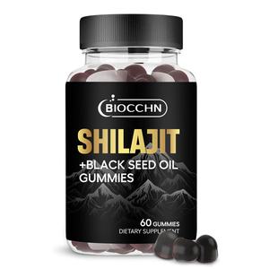 Halal Shilajit <span class=keywords><strong>Gummy</strong></span> <span class=keywords><strong>Candy</strong></span> met Ashwagandha, Zeewier, Zwarte Komijnzaadolie, Fulvinezuur, Suiker Vrij voor Mannelijke Energie & Immuunsysteem Ondersteuning - Product Image 1