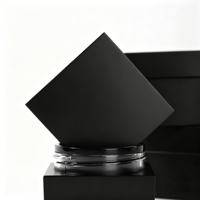 Vente en gros usine de pots en plastique vides pour gel UV et gel de construction, 5g, 15g, 30g, 50g, pots carrés pour gel de construction, emballage cosmétique givré