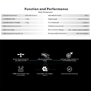Drone VTOL longue autonomie 15 km avec caméra thermique, vol de 50 min, vision nocturne pour cartographie et inspection, course FPV, UAV - Product Image 5
