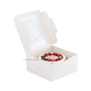 High-End Eco-Friendly <b>Foldable</b> Kraft Paper <b>Box</b> Clear PET Window Matt Lamination for Bakery Snacks for Sushi Food Industry - Product Image 4