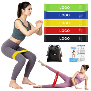 Bandes de Résistance en TPE Colorées pour Yoga, Pilates, Étirements des Hanches, Fessiers et Jambes, Entraînement de Force, Personnalisables - Product Image 1