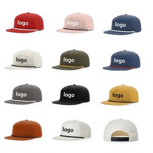 Gorra trucker Richardson 256 unisex de verano con parche tejido personalizado, sin estructura, de 5 paneles, con cierre snapback y cuerda. - Product Image 2