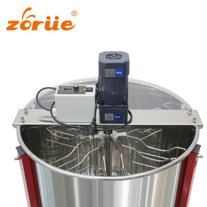 6-Frame otomatis komersial ekstraktor madu elektrik 304 peralatan peternakan lebah Drum baja tahan karat untuk ekstraksi madu cepat - Product Image 5
