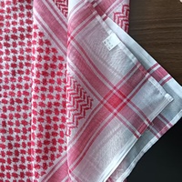 Shemagh Keffiyeh carré personnalisé 100% polyester, foulard ethnique arabe musulman pour hommes, turban, couvre-chef