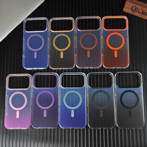 Güçlü N52 mıknatıslar darbeye iPhone için kılıf 17 Pro Max dalga noktası yan desen IMD degrade mat cep telefonu kılıfları - Product Image 5