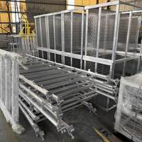 Rampe en aluminium soudé pour réservoir d'aération des eaux usées, extrudée sur mesure, usinée CNC, avec revêtement en poudre, directement de l'usine