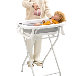 <span class=keywords><strong>Bañera</strong></span> para Bebé con Soporte, Mesa de Lactancia de Plástico y Perchero, Herramientas de Limpieza Postparto sin Necesidad de Agacharse para Zapatos - Product Image 6