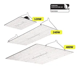 Painel de luz led lm301h, espectro completo, 480w, 240w e 120w, luz para crescimento em áreas internas