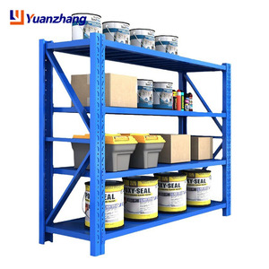Adjustable Metal Boltless Shelf Racks Popular Medium Duty Warehouse Storage Rack Units No-Bolt <strong>Stacking</strong> <strong>Shelves</strong> for Steel - Product Image 3