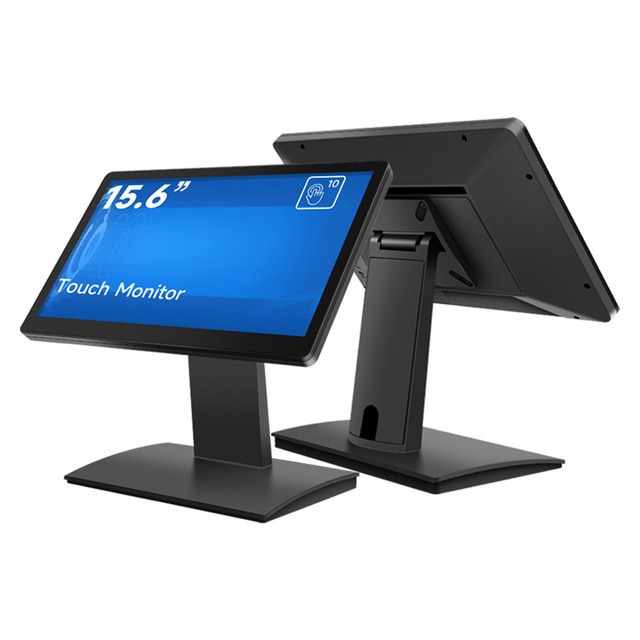 Commercial Grade 15.6" FHD 1920*1080 10-Point Capacitive Touch POS Monitor IP65 Waterproof, for Industrial, Office & Retail Use