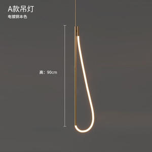 スカンジナビアモダンライト高级ベッドルームベッドサイドラインシャンデリアサンプルルームリビングルームショールーム壁照明器具 - Product Image 5