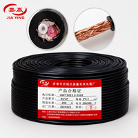 Câble RVVP blindé 2 conducteurs 0,12 mm-2,5 mm² en cuivre toronné flexible avec gaine tressée étamée pour câblage audio et signal