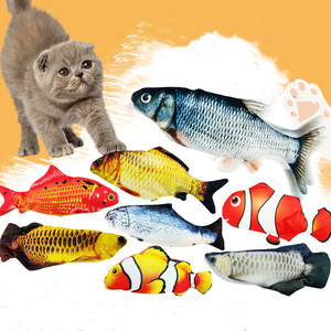 Juguete Eléctrico para <span class=keywords><strong>Gatos</strong></span> con Forma de Pez, Recargable por USB, Juguete Interactivo para <span class=keywords><strong>Gatos</strong></span> con Movimiento de Aleta, Venta al por Mayor - Product Image 2