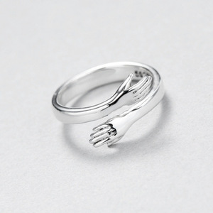 Anillo de pareja Love Hug, versión coreana, anillo de moda Jane Eyre, anillo de pareja abierto, joyería al por mayor - Product Image 3