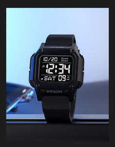 <span class=keywords><strong>Montre</strong></span> sport décontractée pour <span class=keywords><strong>homme</strong></span> SKMEI, bracelet en silicone étanche, affichage LED carré, fonction alarme, <span class=keywords><strong>montre</strong></span> électronique de luxe, Reloj Hombre - Product Image 2