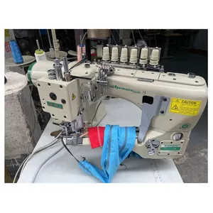 Máquina de coser plana Yamato FD-62G, 4 agujas, 6 hilos de alimentación, brazo