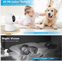 Kamera Monitor bayi Mini Full HD 5G, kamera keamanan dalam ruangan, Cctv Wifi, rotasi 360 derajat, kamera bayi Mini Full HD 5MP