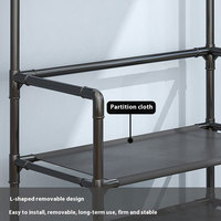 Porte-vêtements à 4 niveaux, étagère à chapeaux, étagère à chaussures en métal sur pied, porte-manteau, support de rangement, étagères pour l'arrière de la porte, usage général