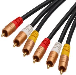 1rca <span class=keywords><strong>prise</strong></span> <span class=keywords><strong>double</strong></span> blindé câble <span class=keywords><strong>rca</strong></span> avec haut de gamme en métal shell - Product Image 4
